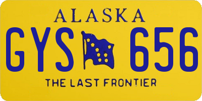 AK license plate GYS656