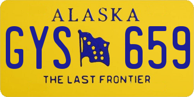 AK license plate GYS659