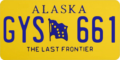 AK license plate GYS661