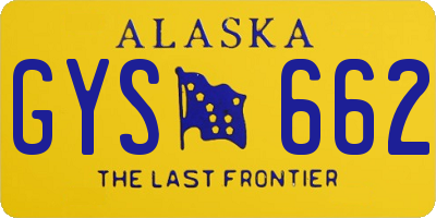 AK license plate GYS662