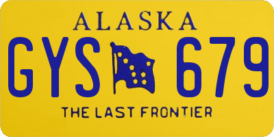 AK license plate GYS679