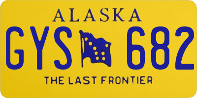 AK license plate GYS682