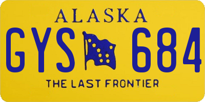 AK license plate GYS684