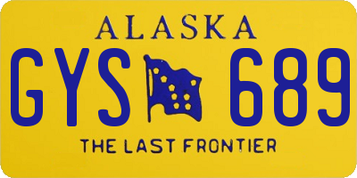 AK license plate GYS689