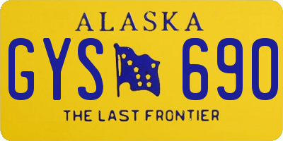 AK license plate GYS690