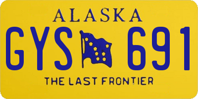 AK license plate GYS691