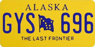 AK license plate GYS696
