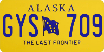 AK license plate GYS709