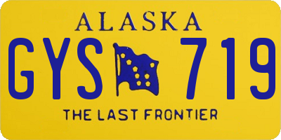 AK license plate GYS719