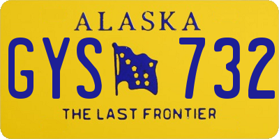 AK license plate GYS732