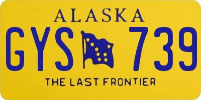 AK license plate GYS739