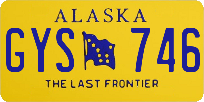 AK license plate GYS746