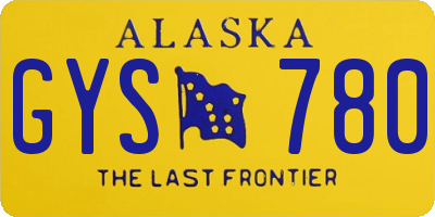 AK license plate GYS780