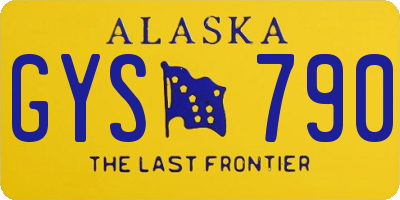 AK license plate GYS790