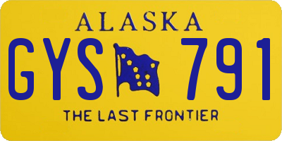 AK license plate GYS791