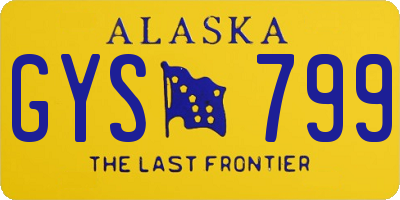 AK license plate GYS799