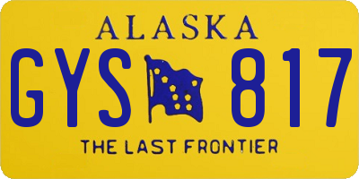 AK license plate GYS817