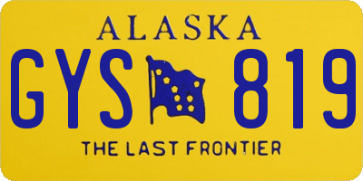 AK license plate GYS819