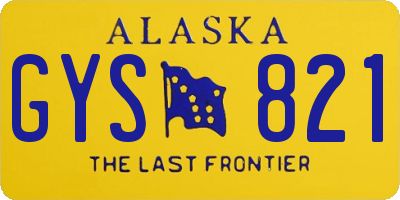 AK license plate GYS821