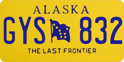 AK license plate GYS832