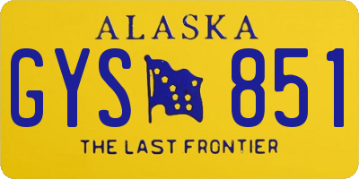 AK license plate GYS851
