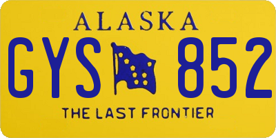 AK license plate GYS852