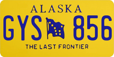 AK license plate GYS856