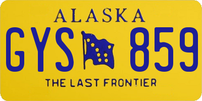 AK license plate GYS859