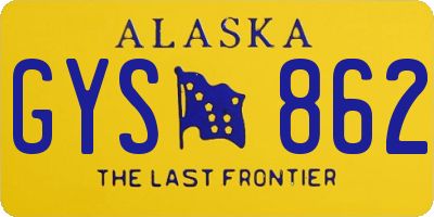 AK license plate GYS862