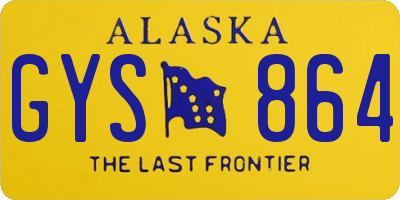 AK license plate GYS864