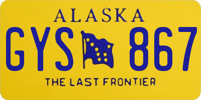 AK license plate GYS867