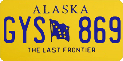 AK license plate GYS869