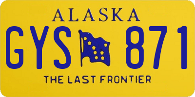 AK license plate GYS871