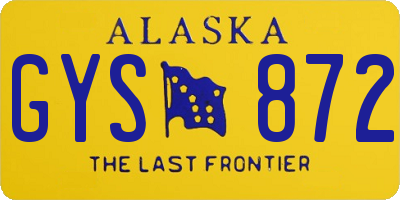 AK license plate GYS872