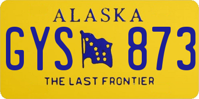 AK license plate GYS873