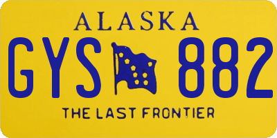 AK license plate GYS882