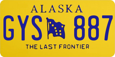 AK license plate GYS887