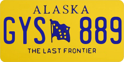 AK license plate GYS889