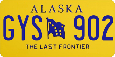 AK license plate GYS902