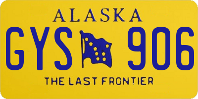 AK license plate GYS906