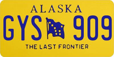 AK license plate GYS909