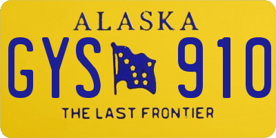AK license plate GYS910