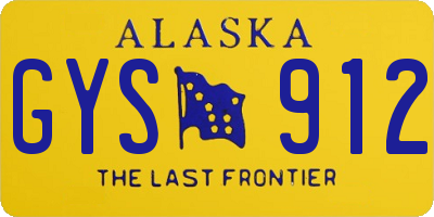 AK license plate GYS912