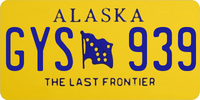 AK license plate GYS939