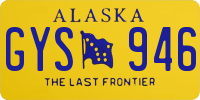 AK license plate GYS946