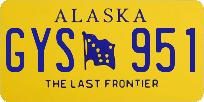 AK license plate GYS951