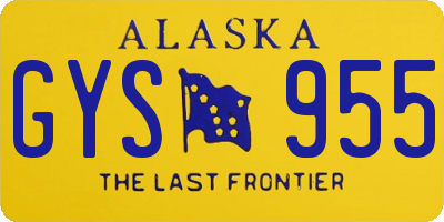 AK license plate GYS955