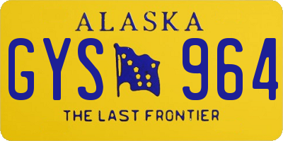 AK license plate GYS964
