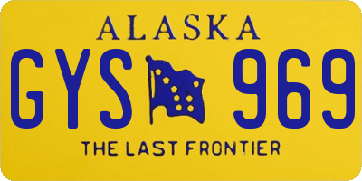 AK license plate GYS969