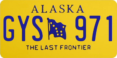 AK license plate GYS971